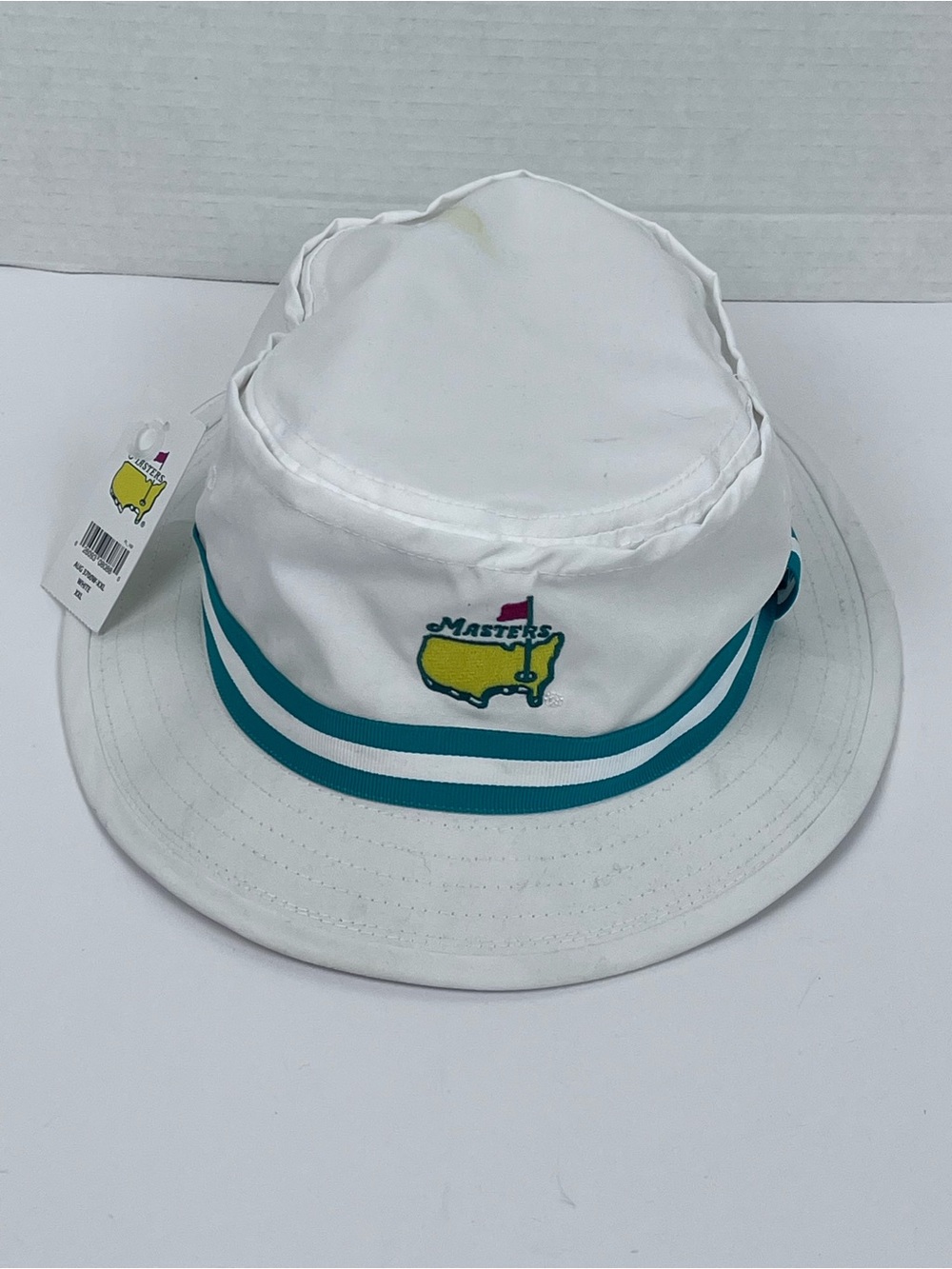 NWT American Needle Men's Masters Logo White Bucket Hat Size XXL; Golf, Sports